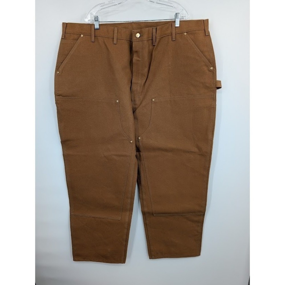 Carhartt NWT Men's Loose Fit Firm‎ Duck Double Front Utility Work Pant 48x30 Tan